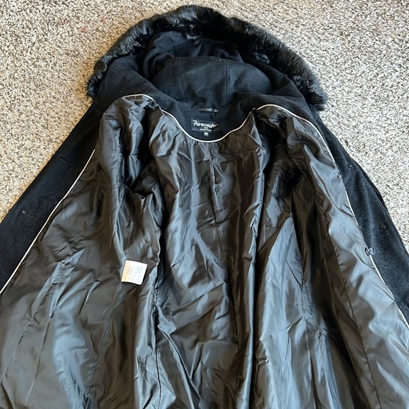 Forecaster Of Boston Wool Blend Hooded Floor Length Coat Size 16 - Picture 14 of 14